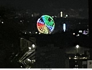 192 a24. Mexico City at night - cool ferris wheel in the distance