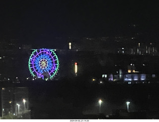 200 a24. Mexico City at night - cool ferris wheel in the distance