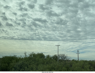 15 a24. Torreon - drive to eclipse site with cloudy skies