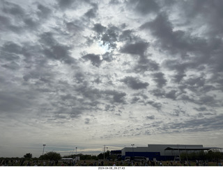 28 a24. Torreon eclipse day - cloudy skies