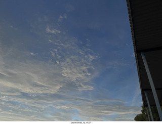 Torreon eclipse day - clouds in the sky during totality