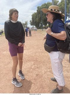 83 a24. Torreon eclipse day - Gwyneth Hueter and Deborah Marcus