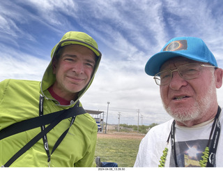 100 a24. Torreon eclipse day - new friend Brian and Adam