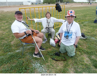 eclipse day - Adam, Gwyneth Hueter, and Simon Maxfield