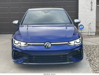 my new VW Golf R in my driveway