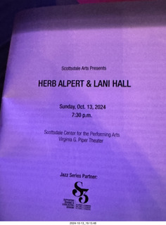 Scottsdale Arts - Herb Alpert and Lani Hall program