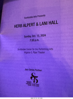 Scottsdale Arts - Herb Alpert and Lani Hall program