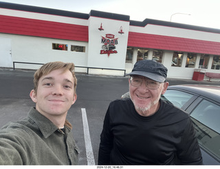 Utah - Moab Diner - Tyler and Adam