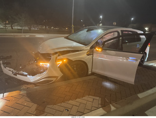 NH2T crash in parking lot, backing out of a parking space