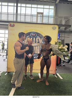 NPC Valley of the Sun Championships - Wings of Strength show - Anthony Sheppard asked to take the medal off to show his abs