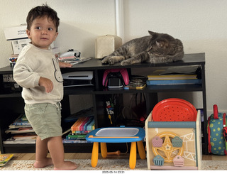 Anthony Junior and cat Potato