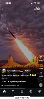 641 a2k. Facebook - Monument Valley bomb scene