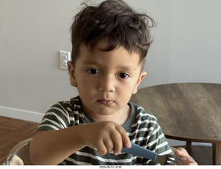 Midtown Manhattan apartment - Anthony Jr. and his toy cat