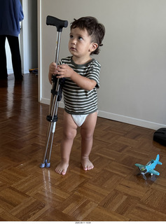 Midtown Manhattan apartment - Anthony Jr. and my cane