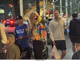 Midtown Manhattan - lady with cool bird