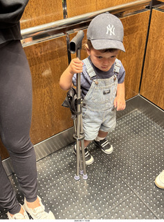 Midtown Manhattan - Anthony Jr. with my cane