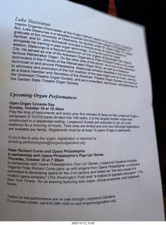 Longwood Gardens - organ program