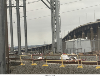 view from the train in Philadephia