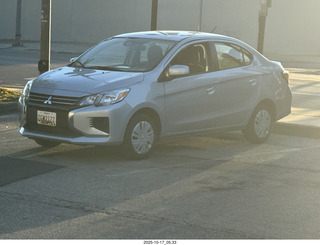 my banged-up Alamo rental car