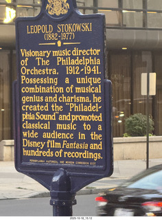 Philadelphia - Academy of Music - Stokowski sign