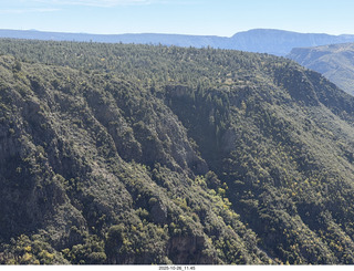 285 a2n. aerial - flying in Oak Creek Canyon, Arizona
