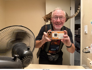 cat Pickle on my shoulder