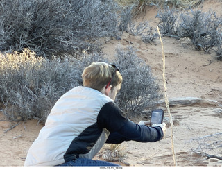 448 a2q. Utah - Canyonlands National Park - Mesa Arch - Tyler