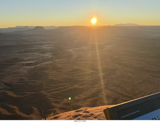 496 a2q. Utah - Canyonlands National Park - Green River Overlook - sunset
