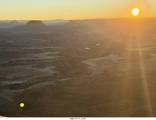 508 a2q. Utah - Canyonlands National Park - Green River Overlook - sunset