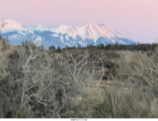 534 a2q. Utah - drive from canyonlands to moab - LaSalle Mountains
