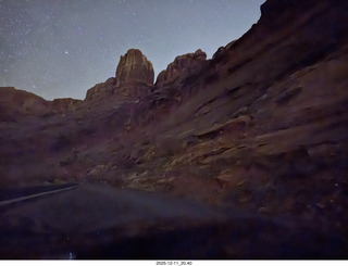588 a2q. Utah - just outside Moab - night