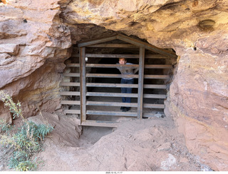 133 a2q. Utah - Mineral Canyon hike - mine - Tyler