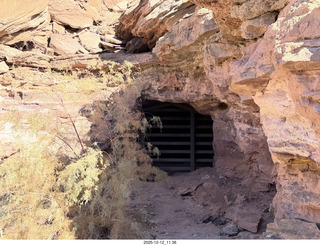 196 a2q. Utah -  Mineral Canyon hike - mine
