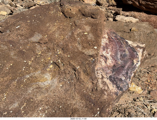 227 a2q. Utah -  Mineral Canyon hike - purple rock