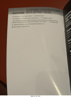 before concert, cat Pickle on my back