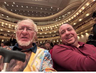 New York City - Manhattan - Carnegie Hall - Sir Karl Jenkins - Adam and seat-neighbor from London