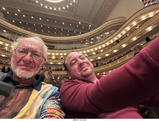 New York City - Manhattan - Carnegie Hall - Sir Karl Jenkins - Adam and seat-neighbor from London