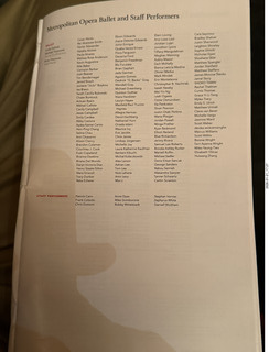 New York City - Manhattan - Metropolitan Opera Madama Butterfly - program