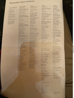 New York City - Manhattan - Metropolitan Opera Madama Butterfly - program