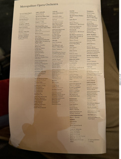 New York City - Manhattan - Metropolitan Opera Madama Butterfly - program