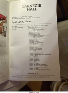 New York City - Manhattan - Metropolitan Opera Madama Butterfly - program