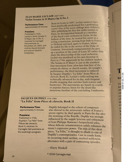 New York City - Manhattan - Carnegie Hall - Rachell Ellen Wong and David Belkovski program