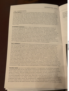 New York City - Manhattan - New York Ballet - program