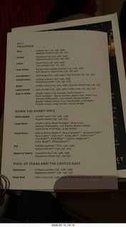 Ballet Arizona - Alice in Wonderland program