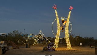 Arizona Flying Circus - man figure - night