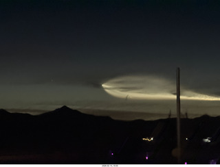 Arizona Flying Circus - night - Elon Musk launch contrail