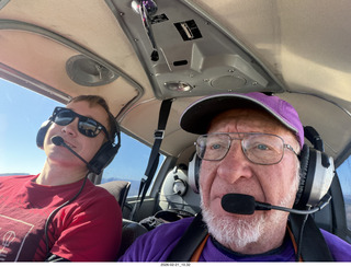 Arizona Flying Circus - night - Christmas trees on fire - Adam