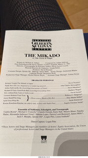 Mesa Arts Center - The Mikado - program