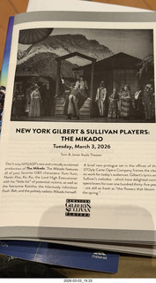 Mesa Arts Center - The Mikado - program