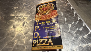 Philadelphia - NYPD Pizza restaurant - menu